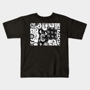 BATIK Paisley Bison Pattern Kids T-Shirt